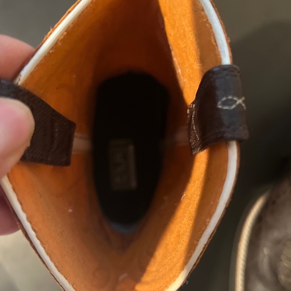 Ariat Leather Quickdraw Square Toe Western Cowboy Boots Brown Size 6 - Picture 13 of 13